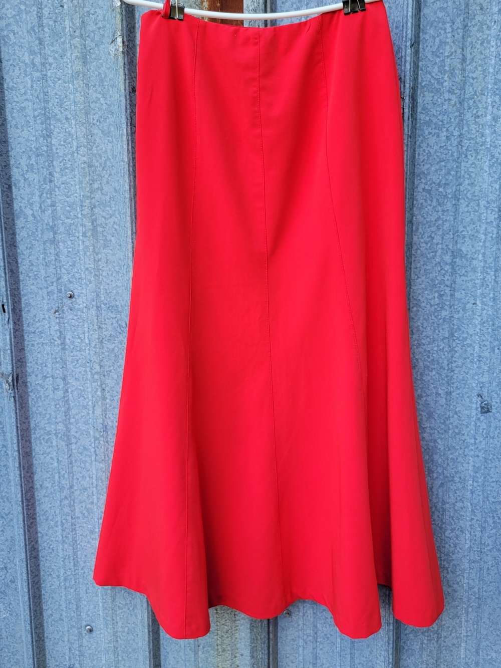 metrostyle Red A-Line Maxi Skirt